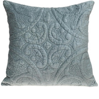 Parkland Collection Cristal Transitional Gray/Sea Foam Throw Pillow