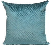 Parkland Collection Eris Transitional Teal Throw Pillow