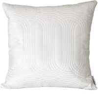 Parkland Collection Iphis Transitional White Throw Pillow
