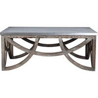 (MH) Aimee Coffee Table, White-Wash