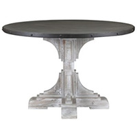 (MH) Serrano Round Table, White-Wash
