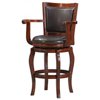 Jones 29" Swivel Bar Stool - Brown, Cherry
