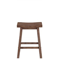 24" Sonoma Saddle Stool [Barnwood Wire-Brush]