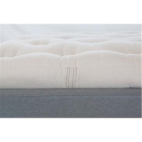 Green Cotton Double 7" Mattress with 3" Natural Latex core in 100% Cotton Fabric Case