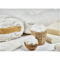 100% Organic Cotton Twin 6" Mattress with 2" Foam core in Organic Twill Fabric Case