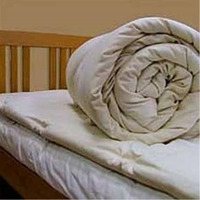Green Cotton Double Topper Extra  in 100% Cotton Twill Fabric Case