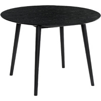 Arcadia 42" Round Dining Table in Black Wood
