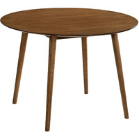 Arcadia 42" Round Dining Table in Walnut Wood
