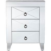 Cresheim Mirrored End Table w/ Drawers
