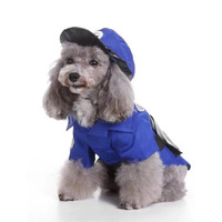Pet Life 'Pawlice Pawtrol' Police Pet Dog Costume Uniform / Large-BLUE