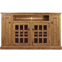 Rustic Tall TV Stand in Rustic Yellow