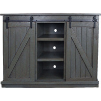 Rustic 57" Tall Quaint TV Stand in Rustic Dark Blue