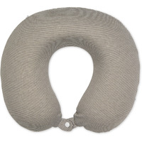 Bucky Jersey Stripe - Memory Foam Neck Pillow - Taupe Stripe