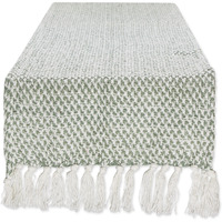 DII Artichoke Woven Table Runner 15x72