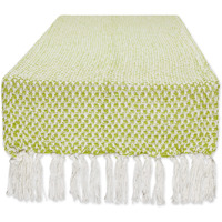 DII Avocado Woven Table Runner 15x108