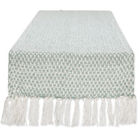 DII Jadeite Woven Table Runner 15x72