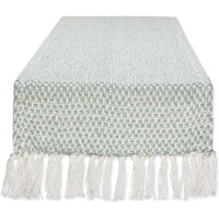 DII Jadeite Woven Table Runner 15x108