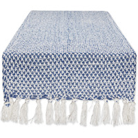 DII Nautical Blue Woven Table Runner 15x108