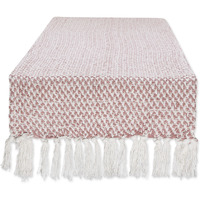 DII Pale Mauve Woven Table Runner 15x72
