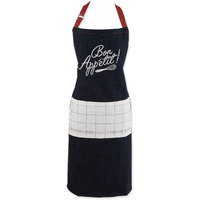 DII Bon Appetit Denim Embroidered Apron