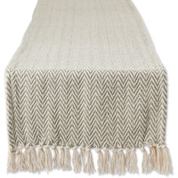 DII Artichoke Chevron Table Runner 15x72