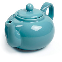 RSVP International 16oz Stoneware Teapot, Turquoise