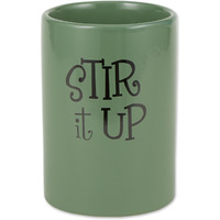DII Artichoke Green Stir It Up Ceramic Utensil Holder