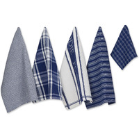 DII Asst Nautical Blue Foodie Dishtowel And Dishcloth 5 Piece