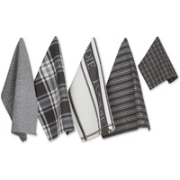 DII Asst Mineral Foodie Dishtowel And Dishcloth 5 Piece