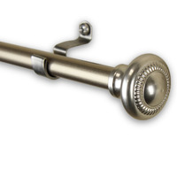Roswell Curtain Rod 7/16 inch dia. 18-28 inch - Satin Nickel