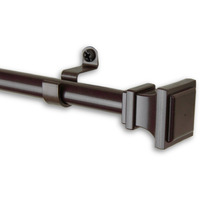 Erik Curtain Rod 7/16 inch dia. 18-28 inch - Cocoa