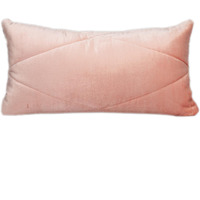 Parkland Collection Koko Transitional Quilted Pink Throw Pillow