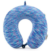 19V69 ITALIA Space Dye Memory Foam Travel Pillow/Neck Pillow (Teal/White)
