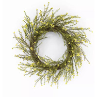 Mini Floral Wreath 18"D Plastic/Polyfoam