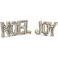 Noel and Joy (Set of 2) 4.5"H Resin