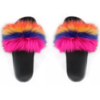 Faux Fur Slides