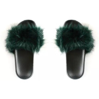 Faux Fur Slides