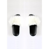 Faux Fur Slides