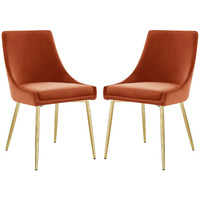 Viscount Performance Velvet Dining Chairs - Set of 2