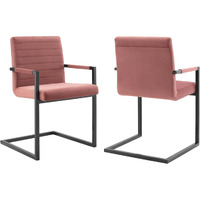 Savoy Performance Velvet Dining Chairs - Set of 2