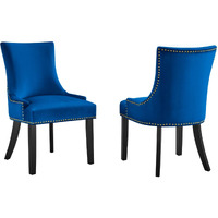 Marquis Performance Velvet Dining Chairs - Set of 2
