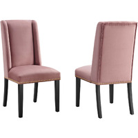 Baron Performance Velvet Dining Chairs - Set of 2