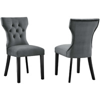 Silhouette Performance Velvet Dining Chairs - Set of 2