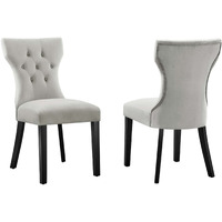 Silhouette Performance Velvet Dining Chairs - Set of 2