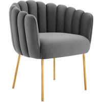 Sanna Channel Tufted Performance Velvet Armchair