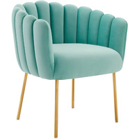 Sanna Channel Tufted Performance Velvet Armchair