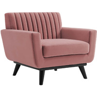 Engage Channel Tufted Performance Velvet Armchair