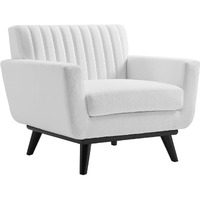 Engage Channel Tufted Fabric Armchair
