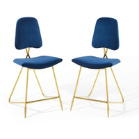 Ponder Counter Stool Performance Velvet Set of 2