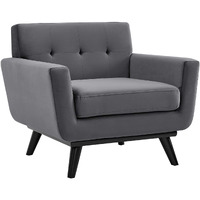 Engage Performance Velvet Armchair